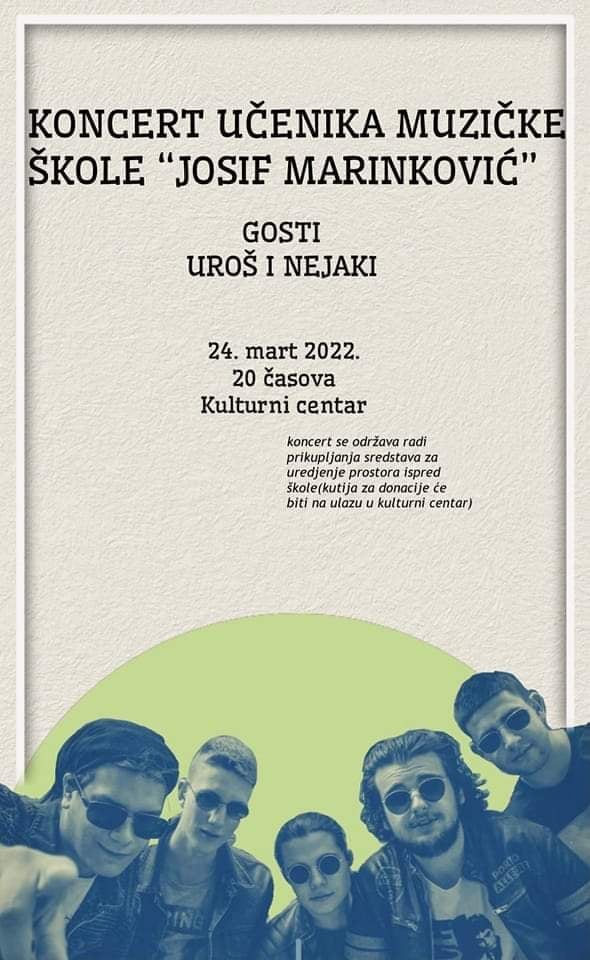 Read more about the article Хуманитарни концерт ученика Музичке школе „Јосиф Маринковић“, 24. март. 2022.