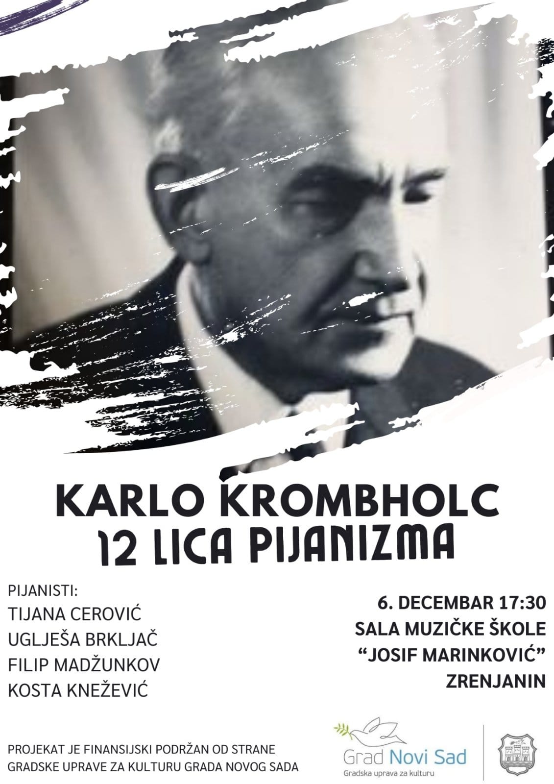 Read more about the article Група војвођанских пијаниста одржала концерт под називом „Карло Кромбхолц – 12 лица пијанизма“
