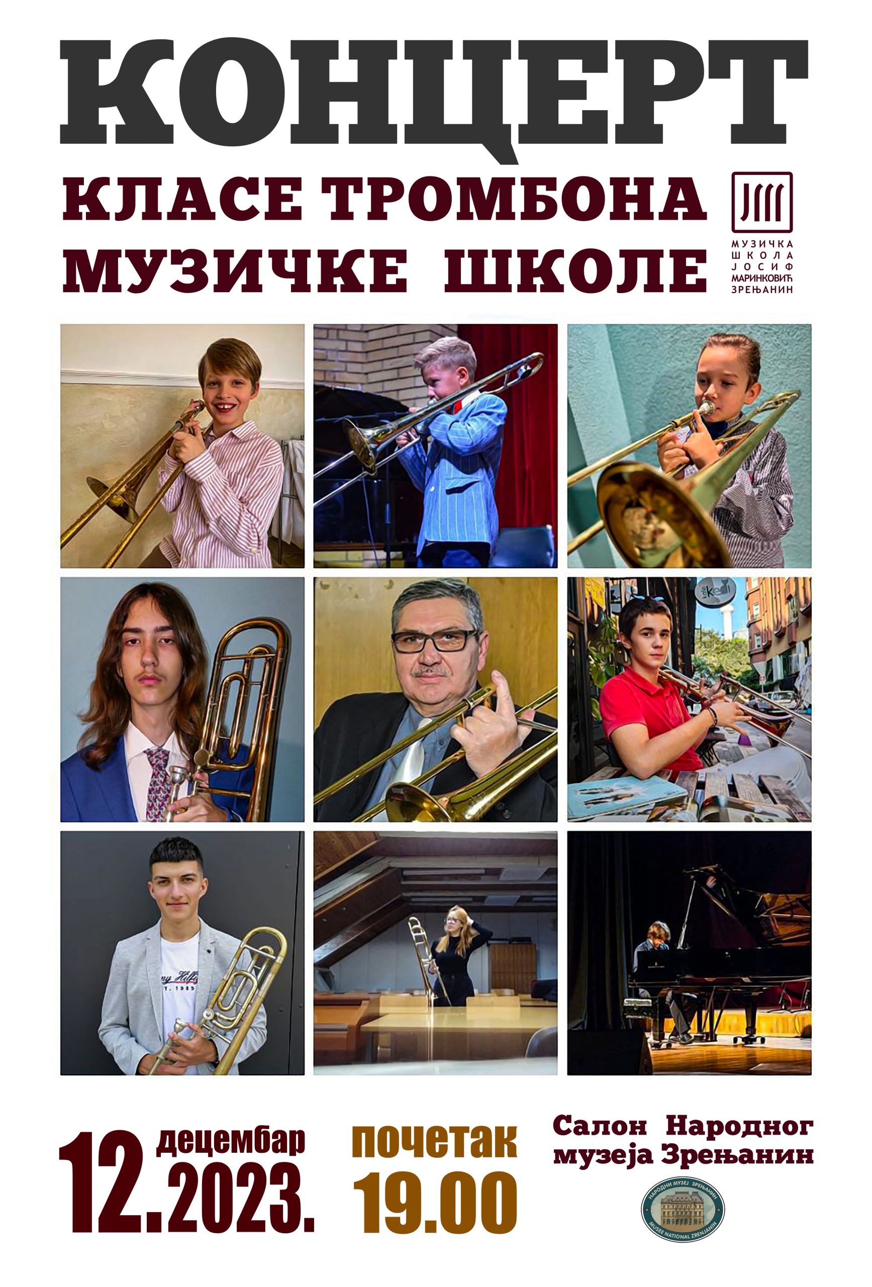 Read more about the article Концерт класе тромбона Музичке школе „Јосиф Маринковић“ Зрењанин