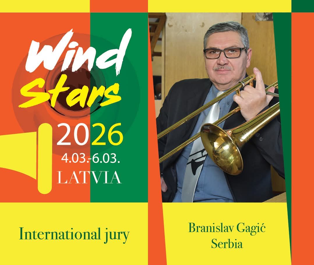 Read more about the article Проф. тромбона Бранислав Гагић изабран за члана жирија Међународног такмичења у Летонији